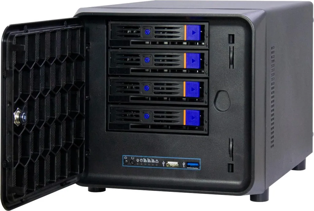 Inter-Tech 88887112 Case IPC SC-4100 4*HDD ITX CUBE