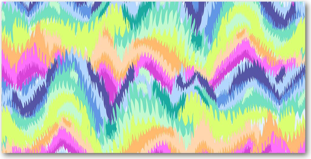 Tulup Glas-Bild -140x70- Wandkunst Dekorative Wand für Küche & Wohnzimmer - Sonstige - Regenbogen - Mehrfarbig
