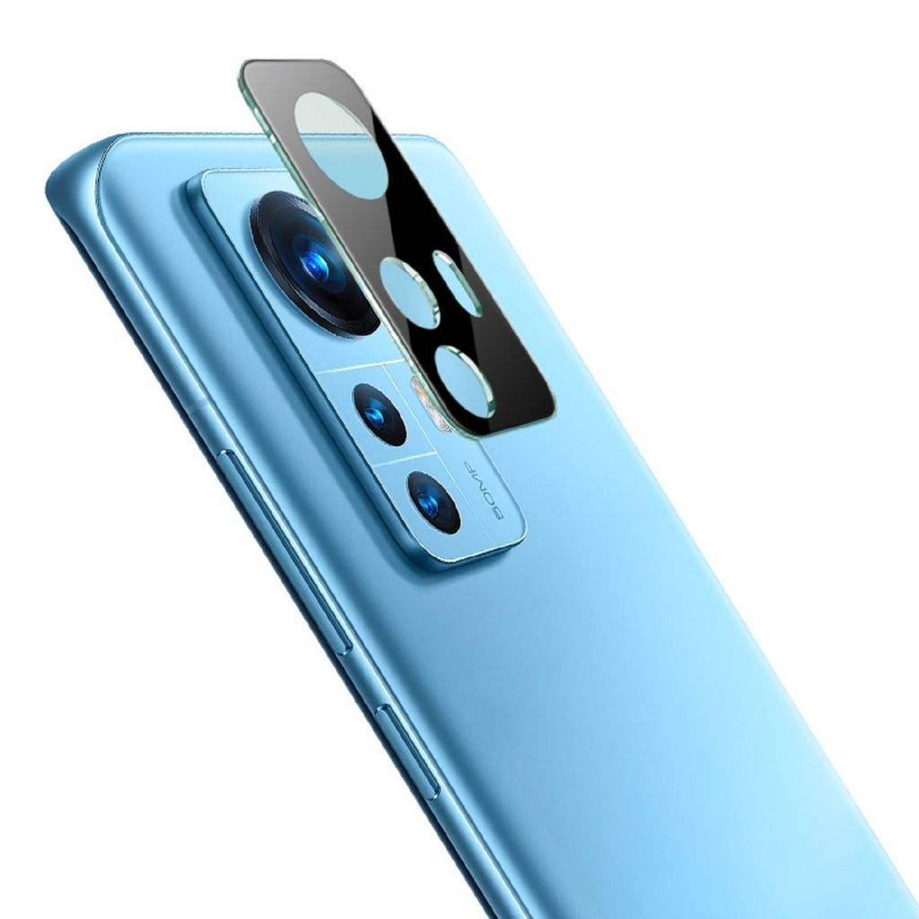 2x Kamera 9H Panzerhartglas für Xiaomi 12 3D KLAR Schwarzes ECHTES TEMPERED Panzerglas Kameraglas Kamerhartglas Kameraschutzglas Schutzglas Schutz...