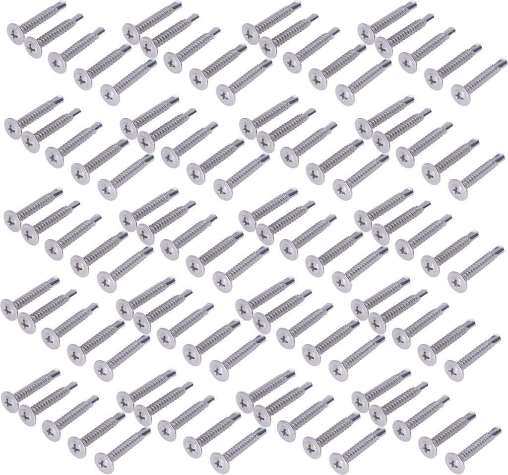 100PCS Cross Self Tapping Schrauben Runde Scheibe Kopf Schrauben 410 Edelstahl Schraube Befestigungselemente 4.8x32mm 100PCS