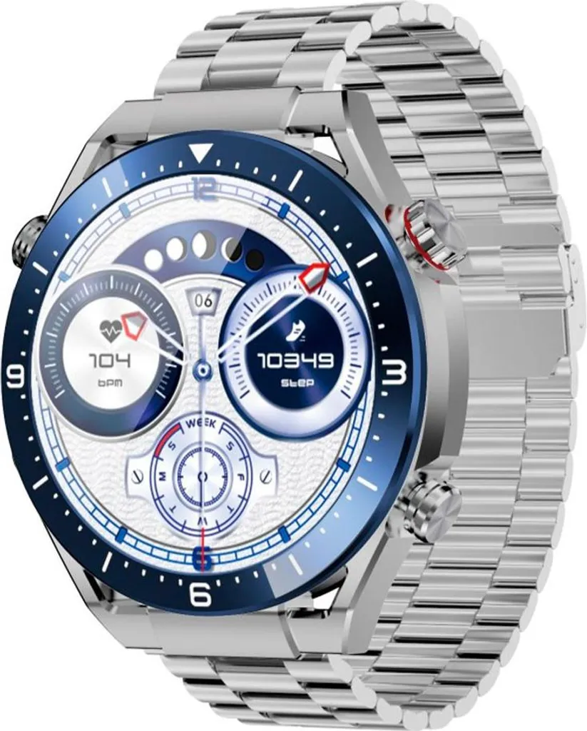 Smartwatch Maxcom Ecowatch Eco1 Argent Ne Manquez Plus Aucun Appel ni SMS
