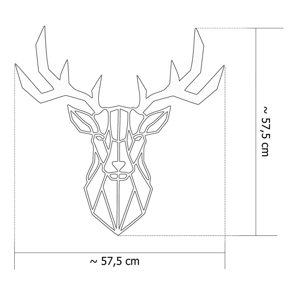 Wanddeko Metall Wandbild Metallbild Geometrische Wandkunst Produktbild 6