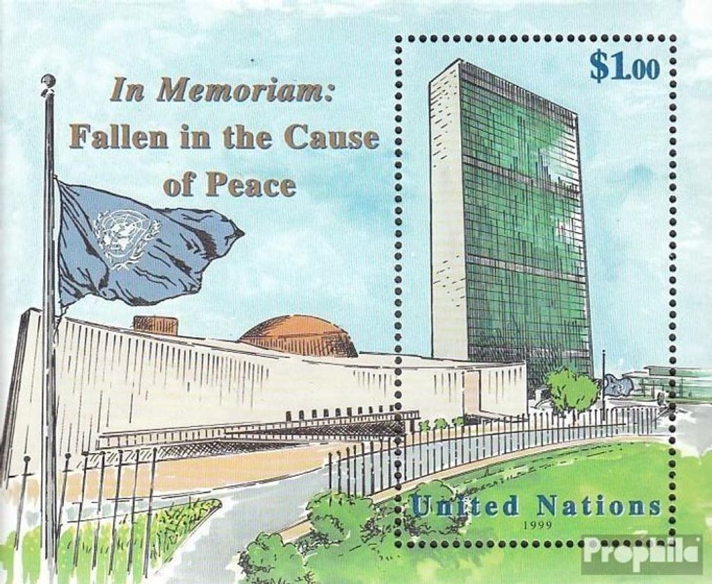 Briefmarken UNO - New York 1999 Mi Block17 (kompl.Ausg.) gestempelt In Memoriam