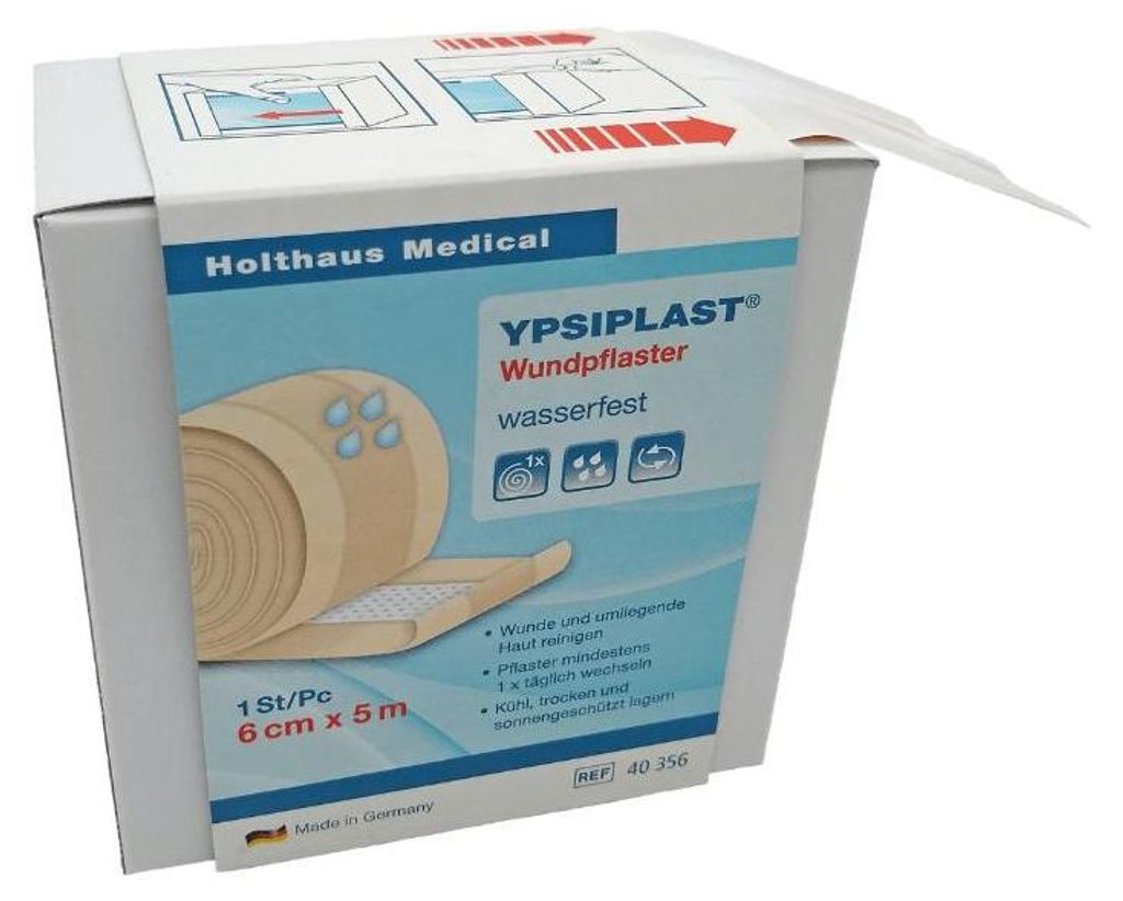 Holthaus Ypsiplast Wundpflaster, wasserabweisend 4 cm x 5 m Produktbild 