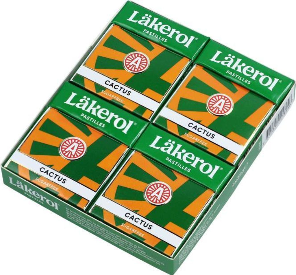Läkerol Cactus sugarfree 4x25g Produktbild 