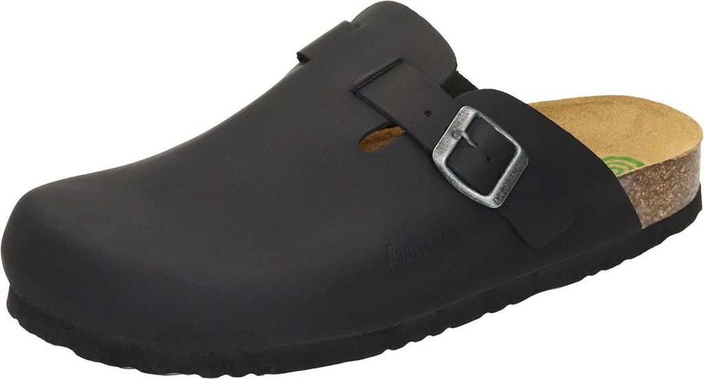 Dr. Brinkmann Nerpio Clogs Hochwertiges, robustes Fettleder, Gepolstertes Fußbett mit Noppen, Breite Form & verstellbare Schnalle