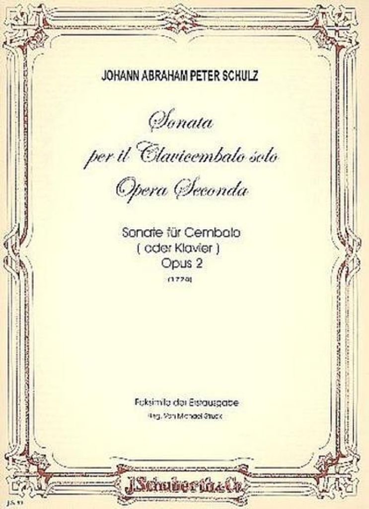 Sonata op.2für Cembalo oder Klavier solo
