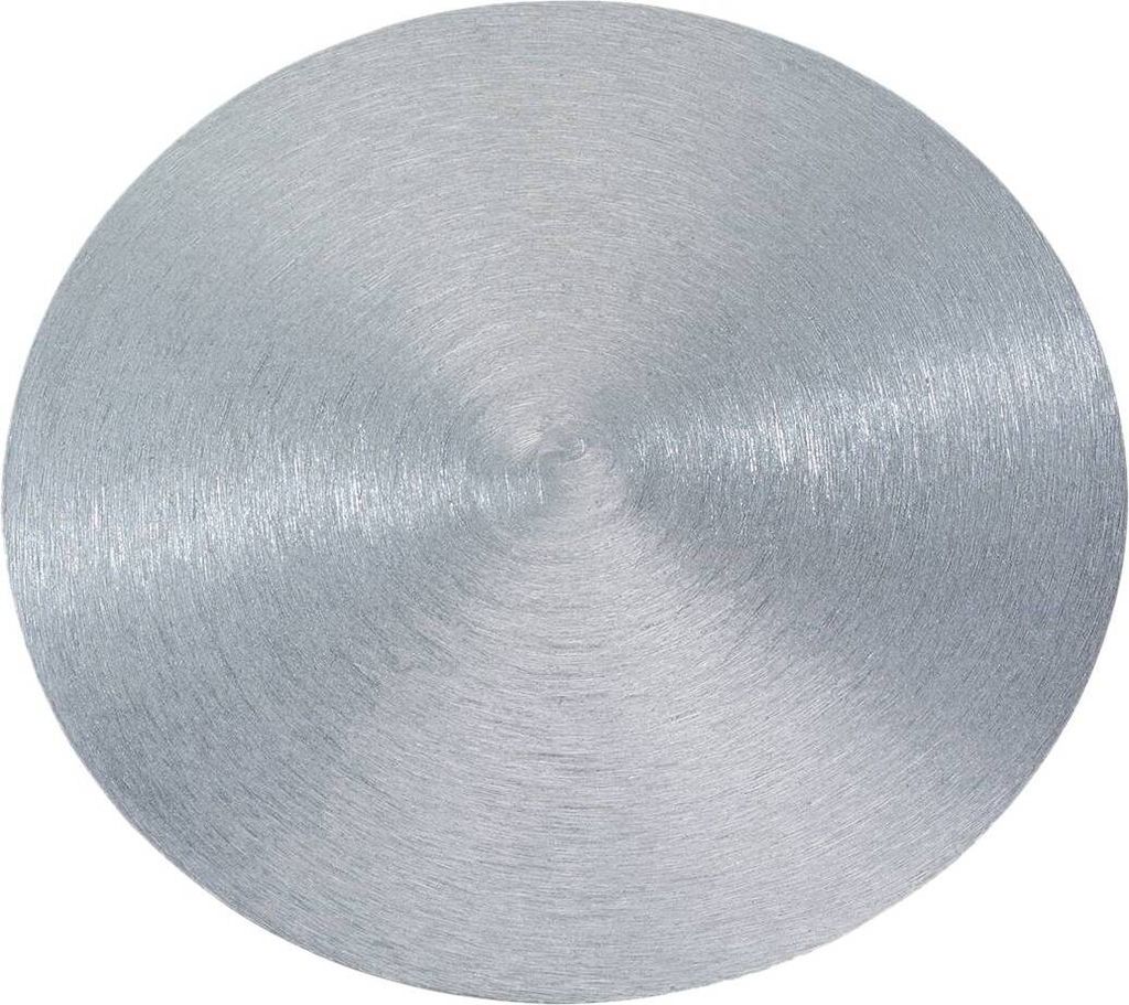 Aluminium Kerzenteller Rund Ø14cm Kerzenhalter Silber Schieferoptik Kerzenhalter