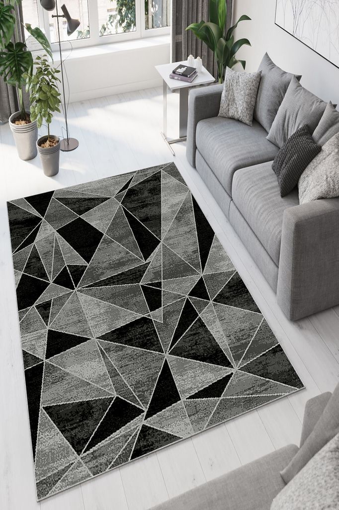 Conceptum Hypnose, W942- W942 HFT, Grau, Teppich, 120 x 180 cm, 100% POLYESTER