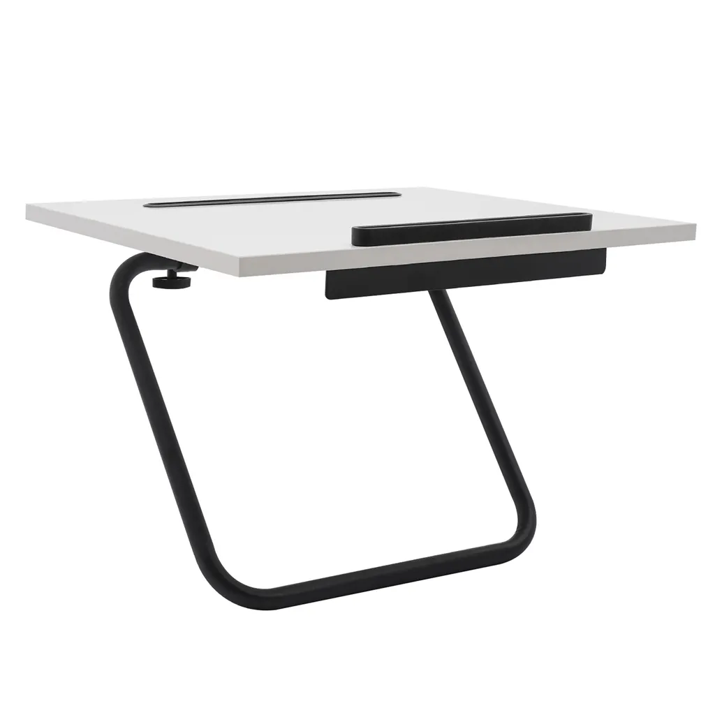 Support Ordinateur Portable Réglable Blanc - Support Pliable Ergonomique - 3
