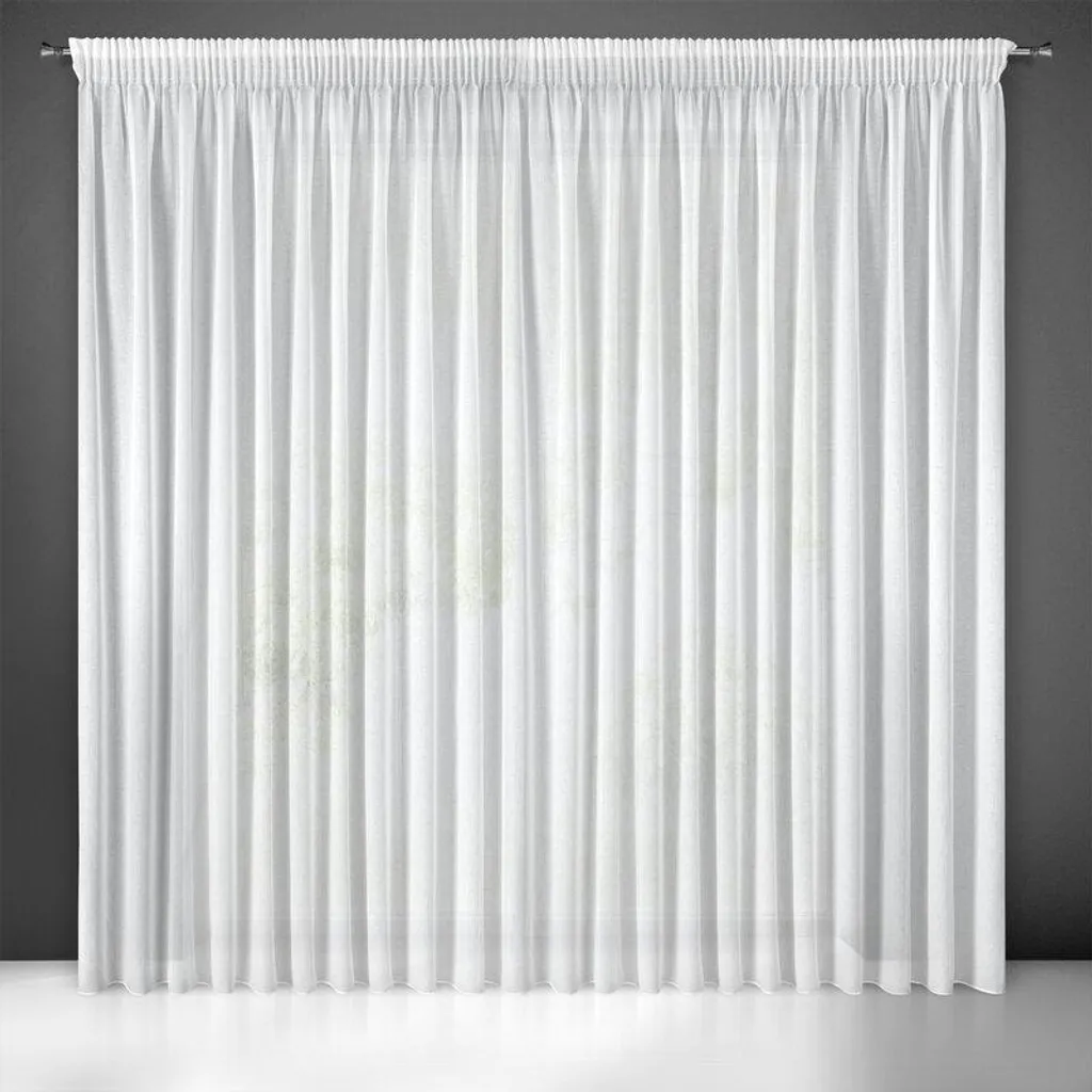 Rideau Grande Largeur 300x270 Blanc pour Baie Vitrée et Lumineuse