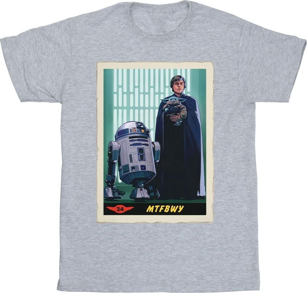 Star Wars - "The Mandalorian MTFBWY" T-Shirt für Herren BI47292 (L) (Grau)