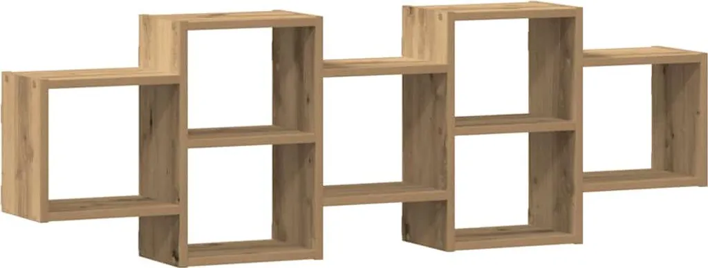 Scaffale a Muro Rovere Artigianale 129x18x42 cm | Arredo Casa vidaXL