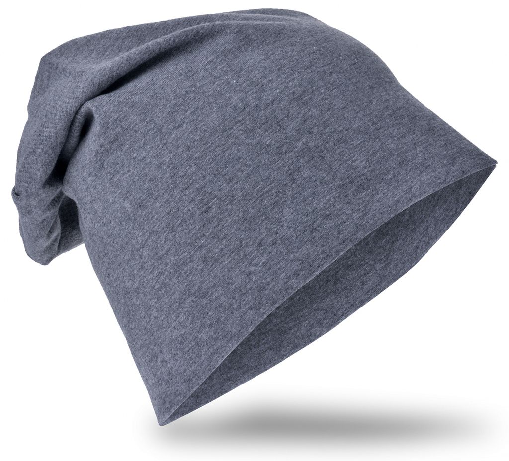 Kinder Beanie Unifarbe Anthrazit L Produktbild 