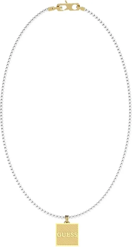Collier Guess JUMN03026JWYGSTT-U en acier doré et argenté pour homme