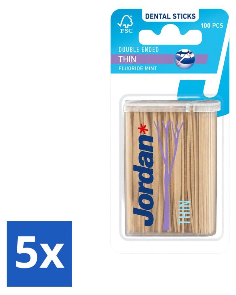 5 x Jordan Clean Between Sticks - Dunne, dubbelzijdige Productafbeelding 