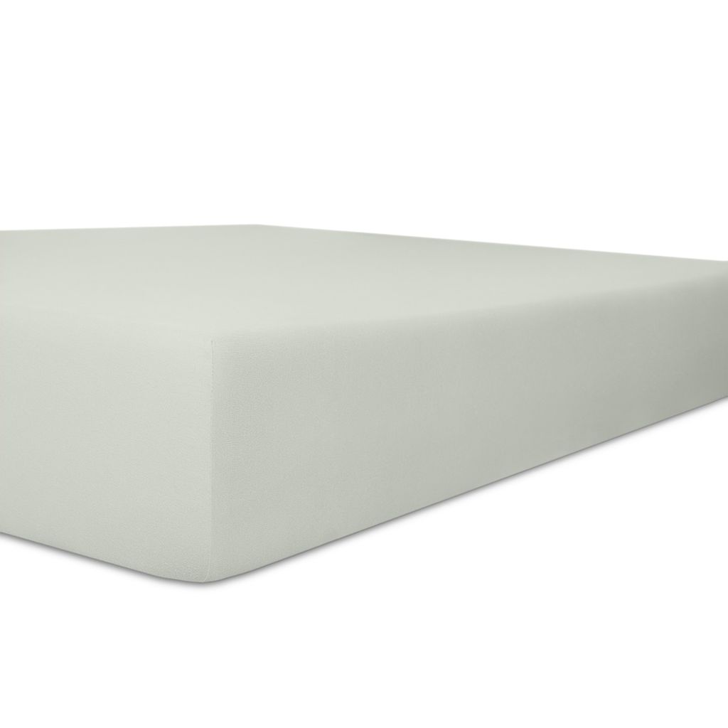 Kneer - Spannbetttuch - * Qualität 22 Vario-Stretch * - Farbe: 09 Platin - Größe: Topper 90/200/4-12 cm