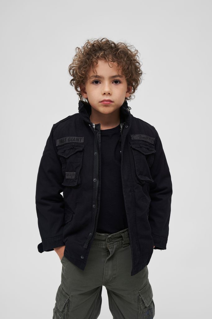 Dětská bunda Brandit Kids M65 Giant Jacket black - 170/176 Obrázek produktu 