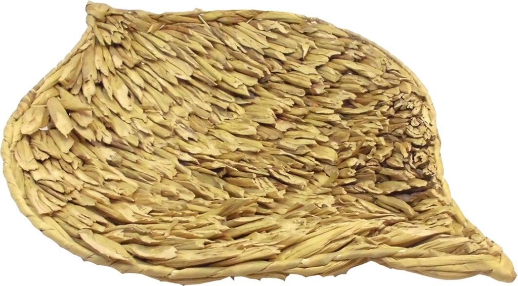 Rattanschale Blatt in 3 Größen braun Tischdeko aus Rattan Produktbild 