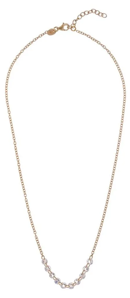 Collier femme plaqué or avec zircons étincelants modèle AL5054.01.000