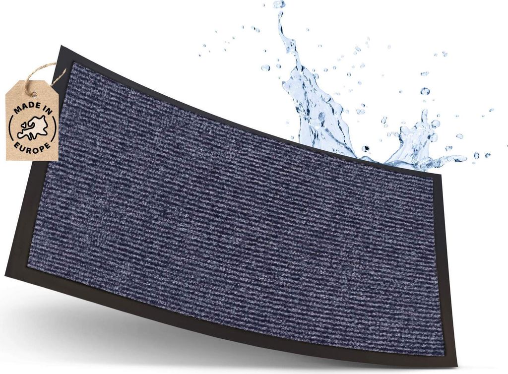 WohnDirect Schmutzfangmatte PALERMO Blau 90 x 150 cm