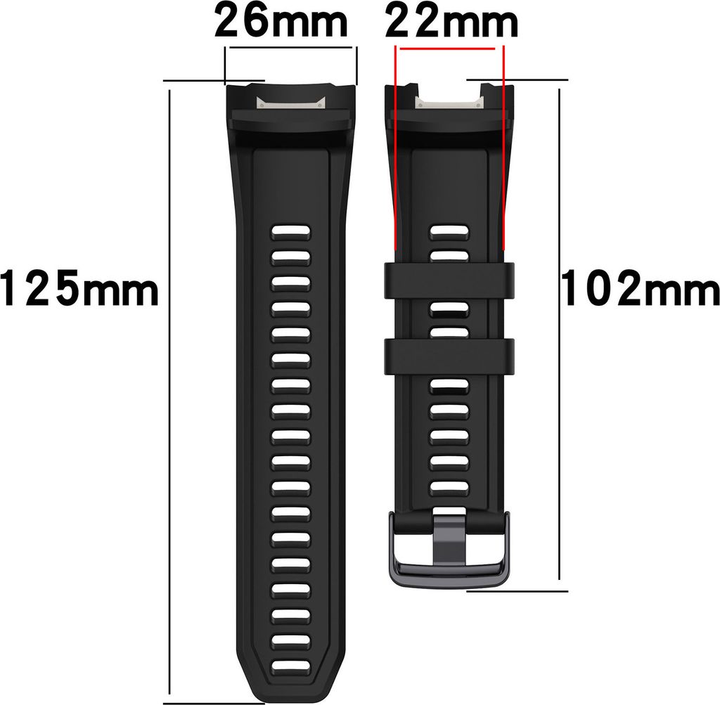 INF Silikonový náramek na hodinky pro Garmin Instinct 2X Obrázek produktu 8