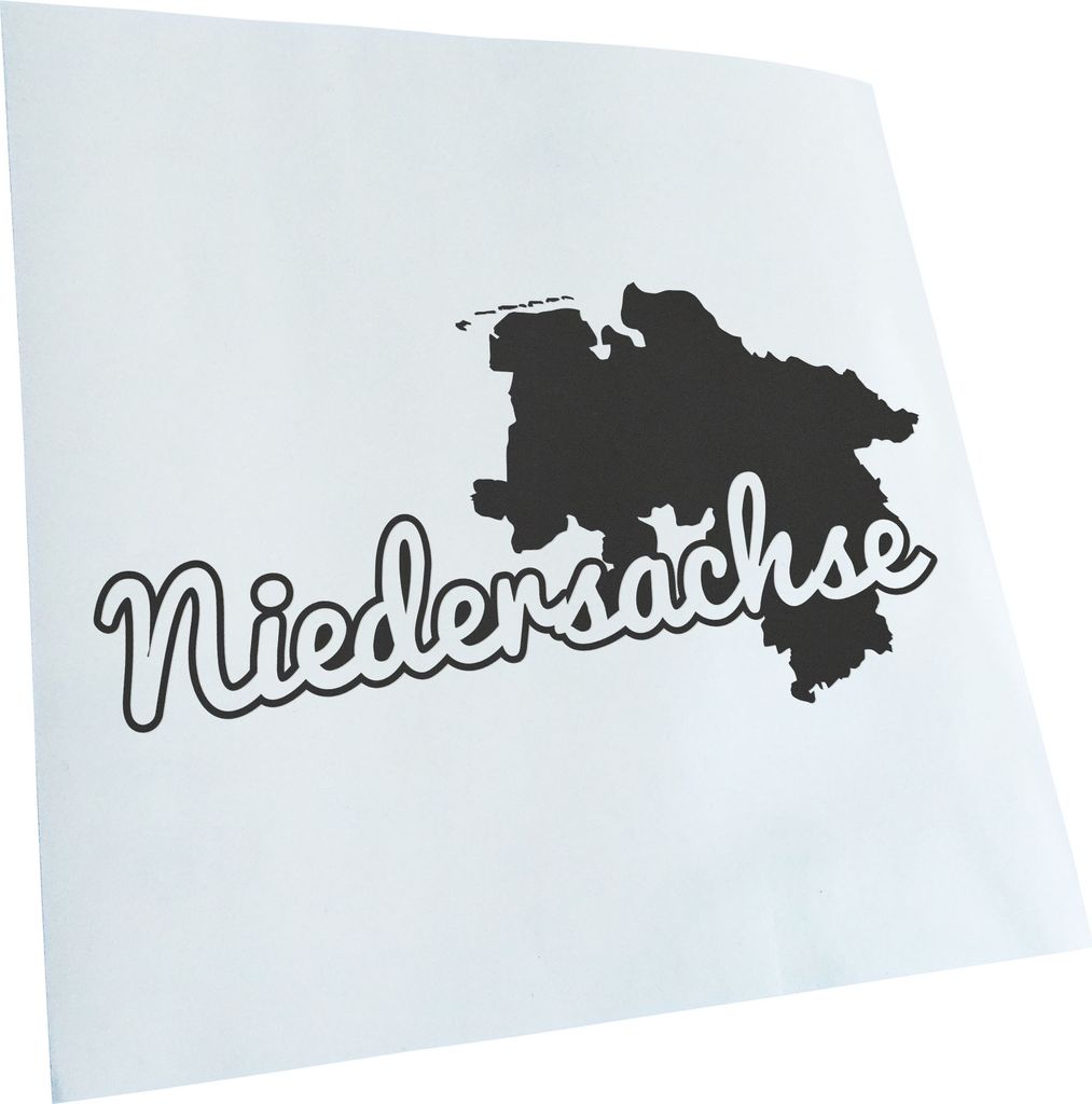 Kiwistar - Autoaufkleber - Niedersachse Herkunft - Grau - 20x10cm - Aufkleber für Auto, Laptop, Fahrrad, LKW, Motorrad mehrfarbig JDM Decal Racing