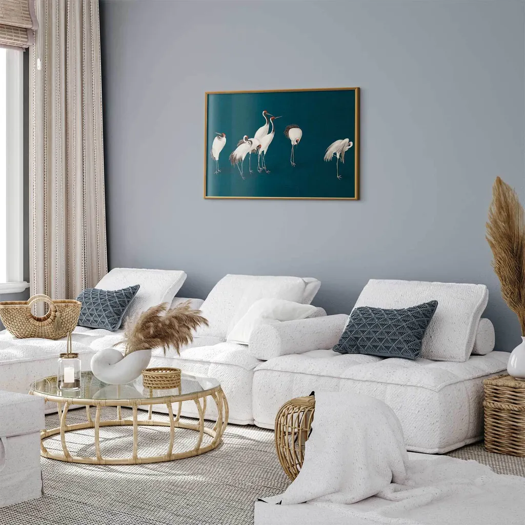 Quadro Emozionale Serata al Laghetto 90x60 Cornice Oro Luxury - 2