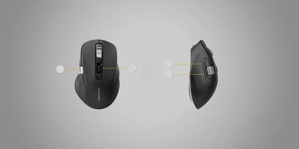 Souris sans fil rechargeable Alogic Apex : dites adieu aux piles