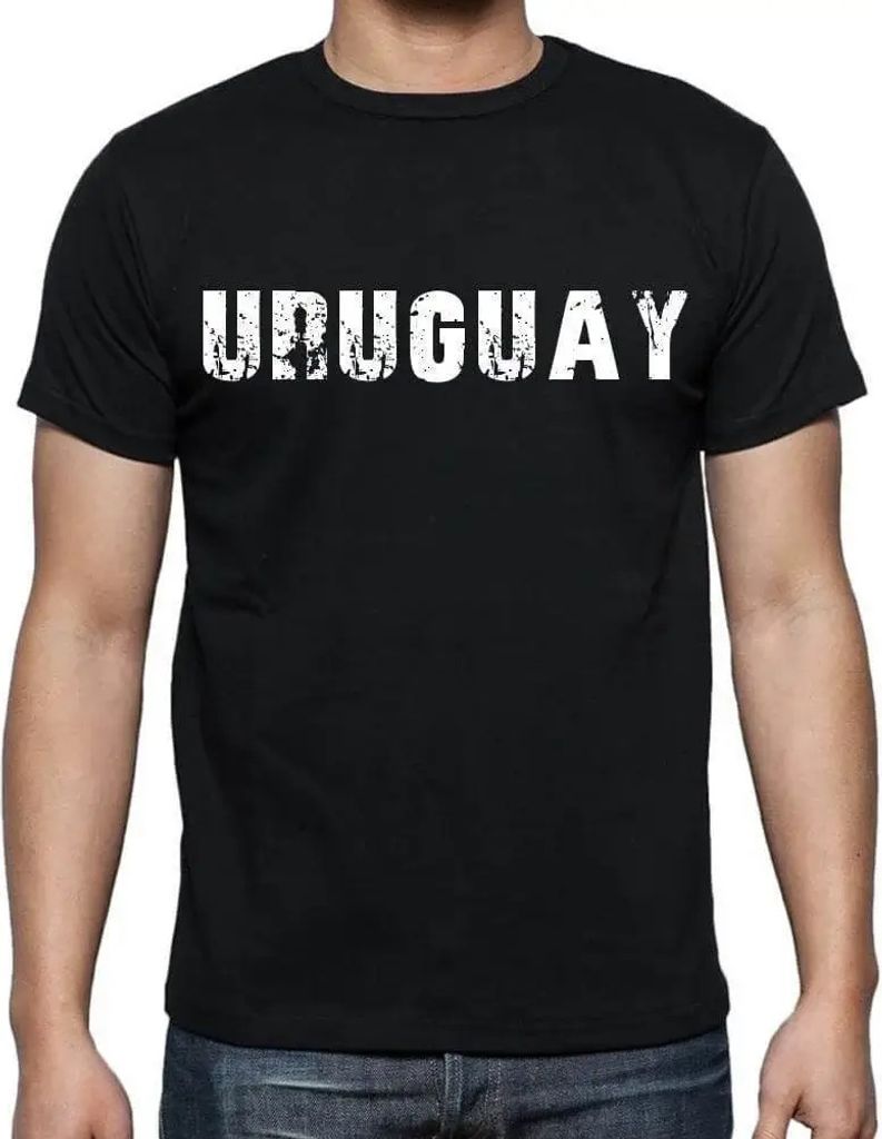 Herren Grafik T-Shirt Uruguay Öko-Verantwortlich Vintage Jahrgang Kurzarm Lustige Druck Geburtstag Geschenk Mann
