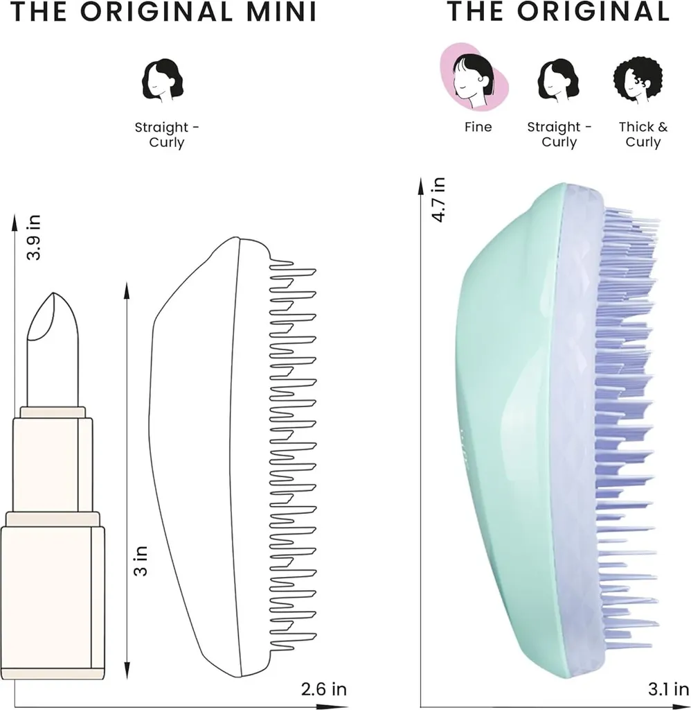 Spazzola Tangle Teezer Viola Menta: Mai Più Lacrime con i Capelli Sottili - 21