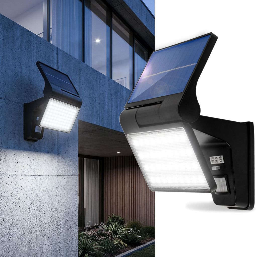 LUMILED Solarlampe für Außen mit Bewegungsmelder 2 Modi Produktbild 