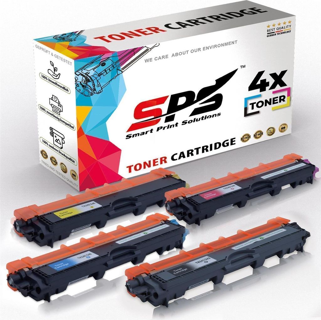 4x Toners TN-241K TN-245C TN-245Y TN-245M kompatibel für Brother MFC-9340CDW