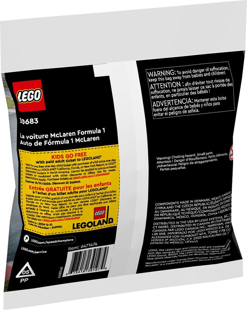 LEGO Speed Champions McLaren Formel-1 Auto, Bausatz, 7 Produktbild 