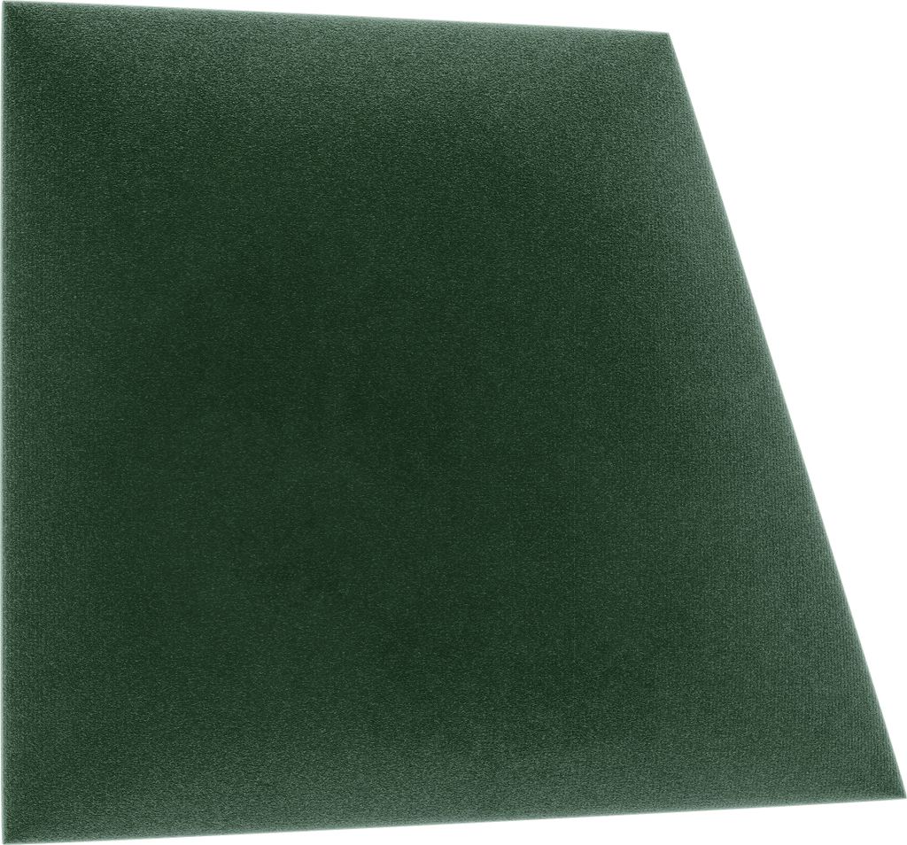 8x sossai Toppa - Wandpaneel gepolstert, Trapez 35 x 25 x 30 cm, Grün