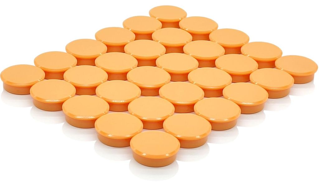 Magnete für Magnettafeln, 30 Mini-Magnete, starke, farbenfrohe Kühlschrankmagnete, kleine runde Magnete, Whiteboard-Magnete, Magnete für Magnetw...