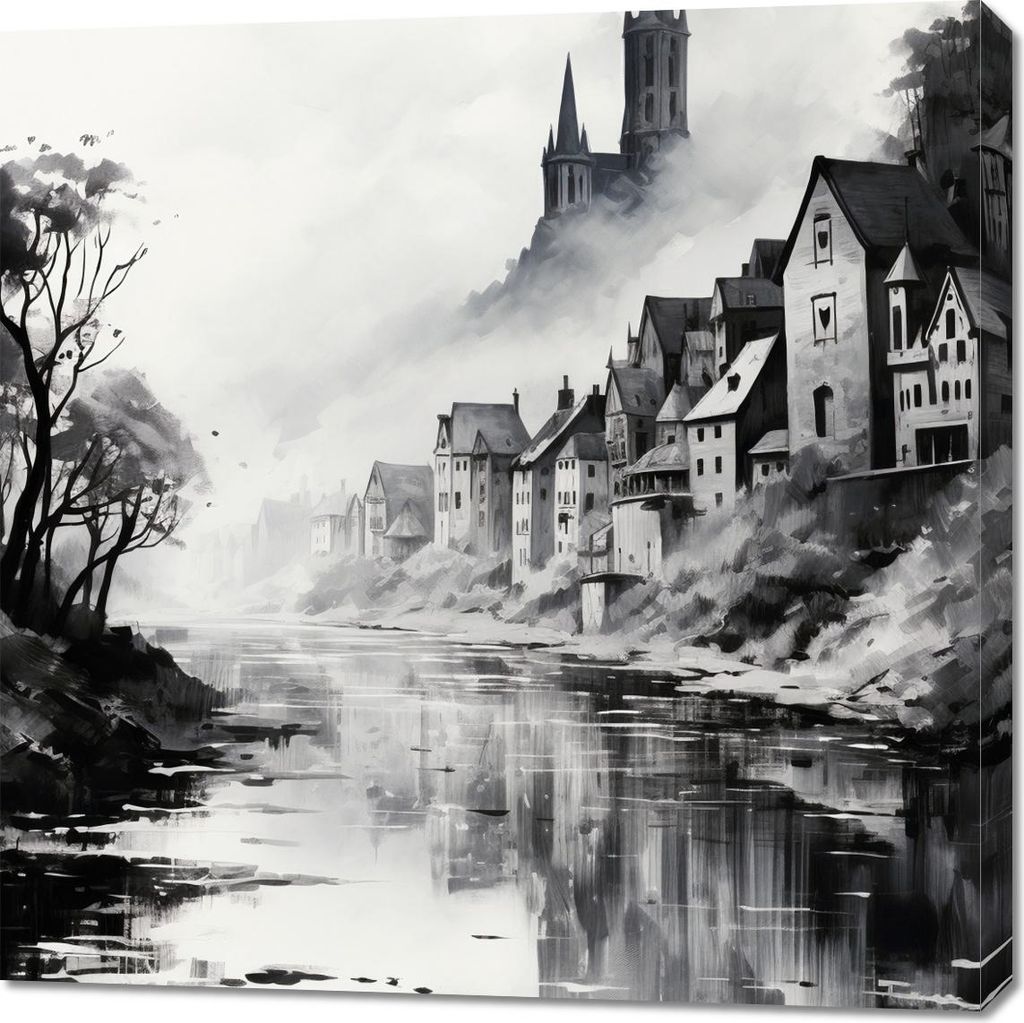 Bild 90x90cm Nebeliger Reflex