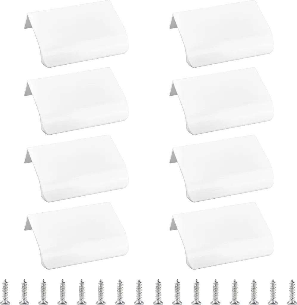 Poignée de Placard Anti-Trace Blanche : Solution Ergonomique en de Tirage