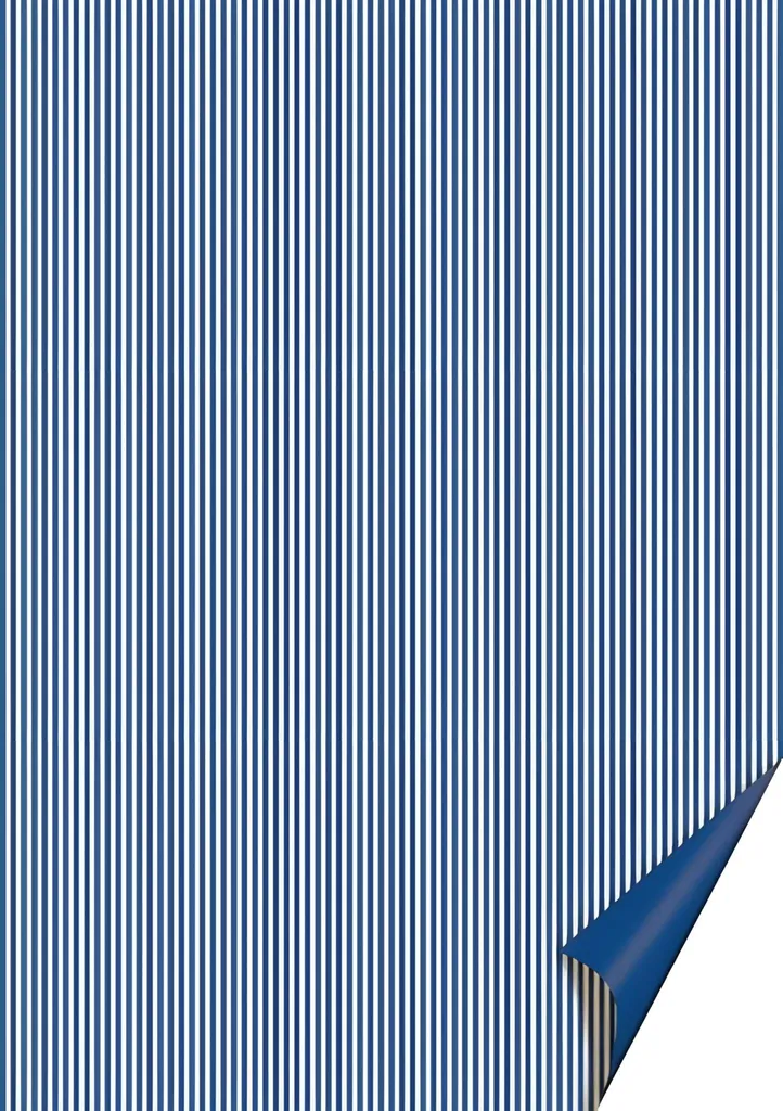 Papier Scrapbooking A4 Rayures Bleues pour Création de Cartes et DIY