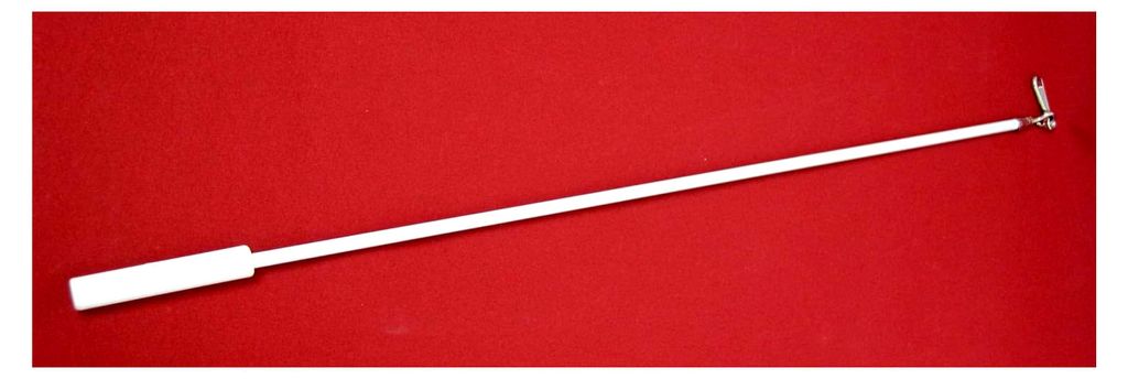 Vorhangstange, Pulley Rod, Weiß, Metall, 75 cm, glänzend, Wandmontage