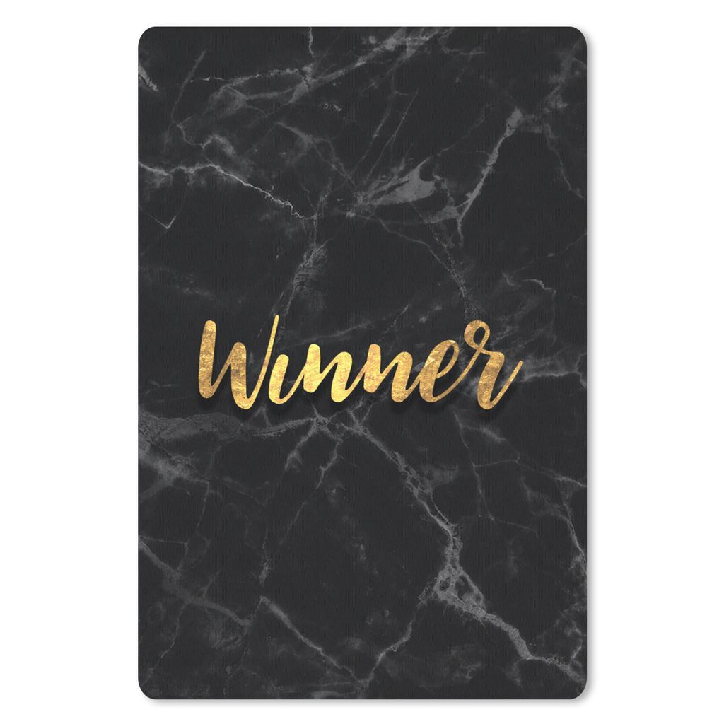 MuchoWow Mauspad Mousepad Sieg - Gold - Marmor 40x60 cm - Mousepads - Maus Mat - Pad - Mausunterlage - Schreibtisch Accesoire