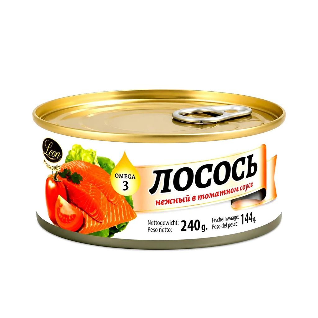Lachsfilet zerkleinert in Tomatensauce 240g Produktbild 