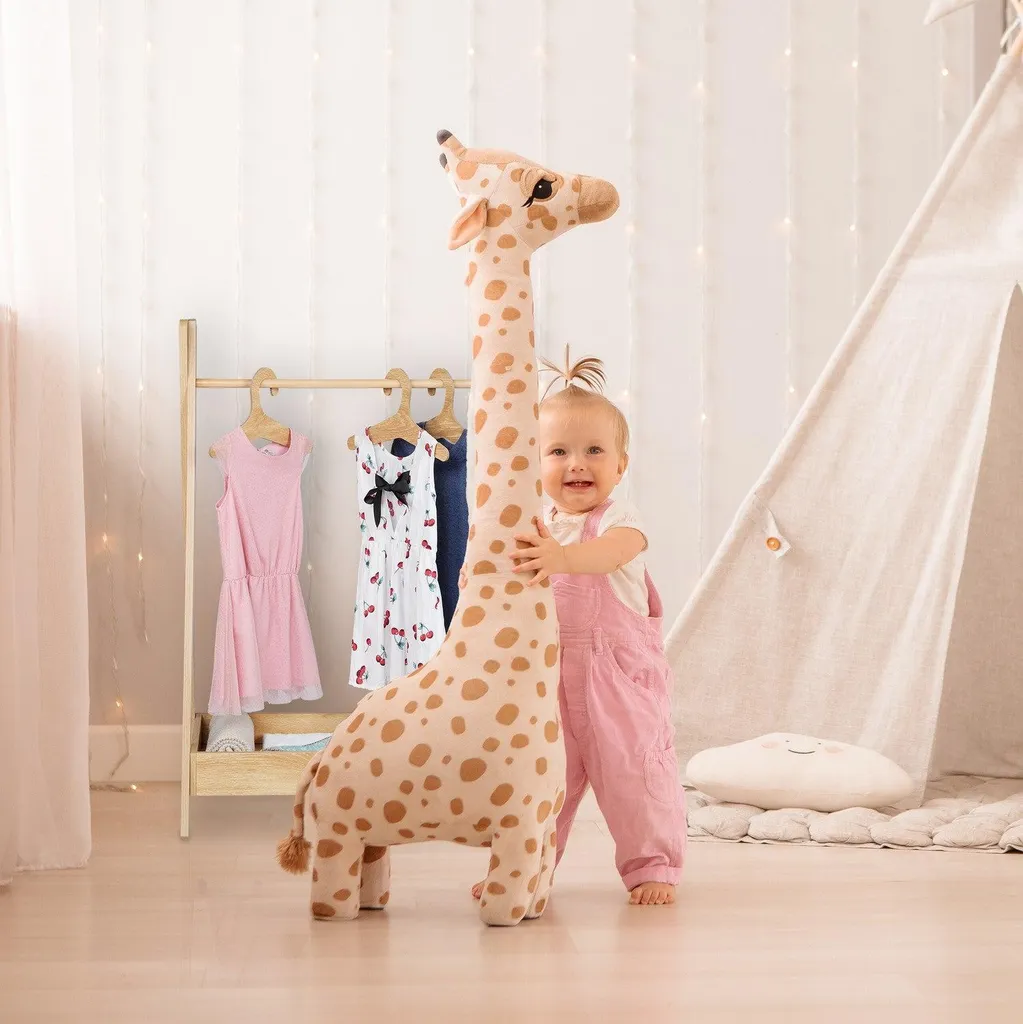 Portant vêtements enfant anti-désordre avec grande étagère de rangement