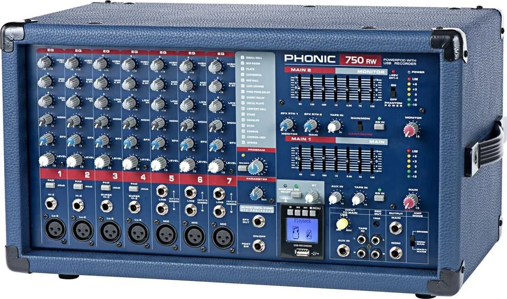 Console de mixage amplifiée Phonic Powerpod 750RW avec modules USB - 2