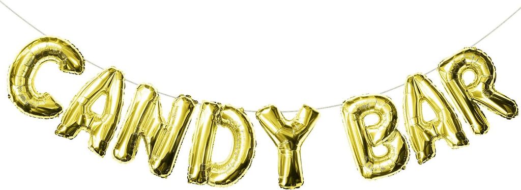 Oblique Unique Candybar Folienballon Girlande JGA Junggesellinnenabschied Hochzeit Geburtstag Party Deko gold