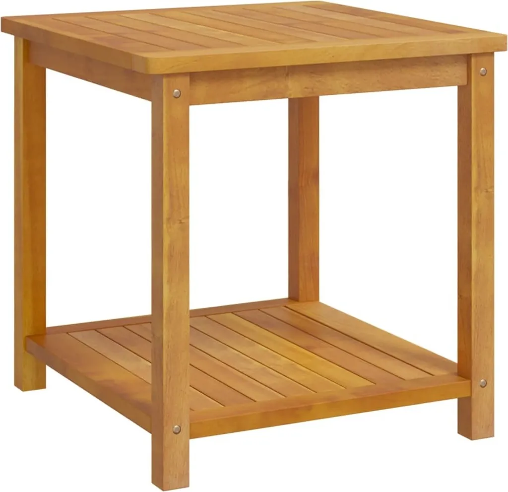 vidaXL Table d'appoint en bois massif d'acacia 45x45x45 cm - Qualité