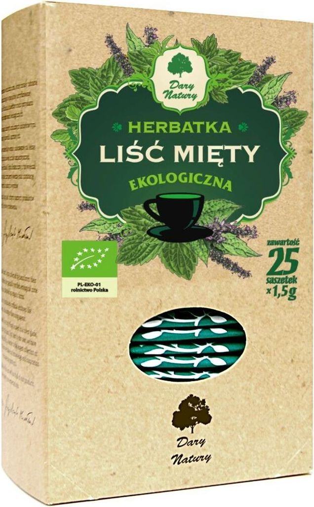 -MINZBLATT-TEE (25 x 1,5 g) 37,5 g – DARY NATURY
