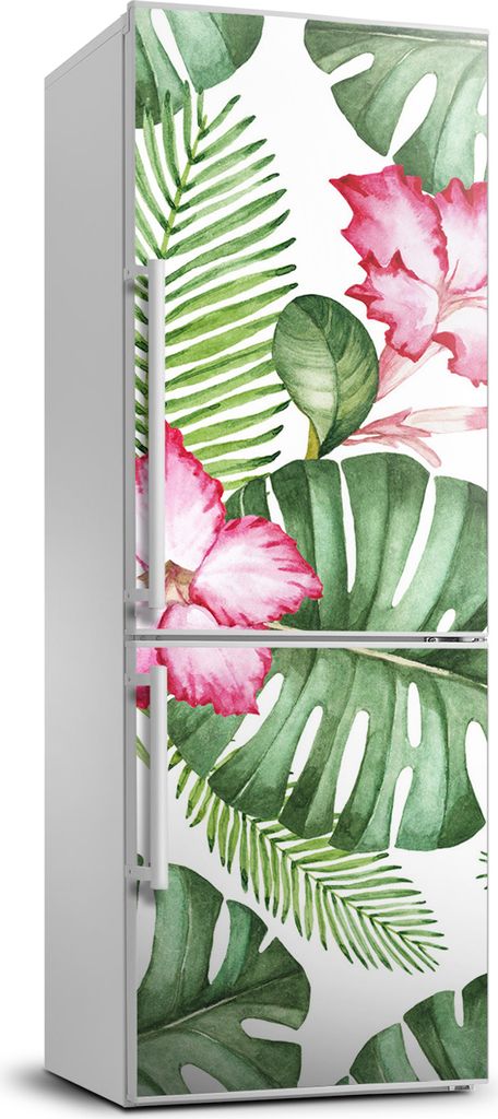 Tulup Kühlschrankdekoration - 70x190 cm - Aufkleber auf dem Kühlschrank - Hawaii-Muster