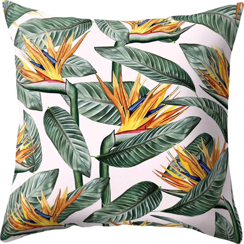 Moderne dekorative Blattabdruckkissen Hülle Home Sofa Reißverschluss Wurfkissenabdeckung-6#