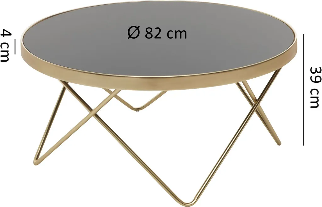 Table basse DANA plateau effet béton et structure métallique robuste - 4